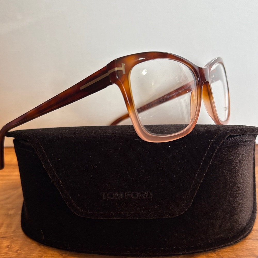Tom Ford Brown Gradient Eyeglasses